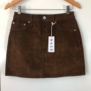 New DAZE Stash Skirt-Cognac. Sz 25